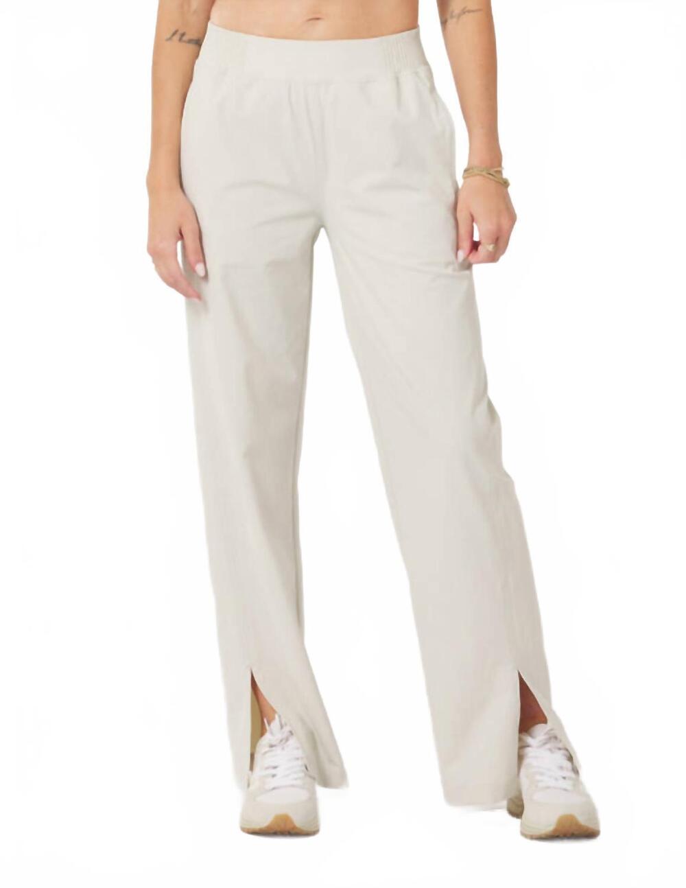 NEW GLYDER charlotte relaxed pant in oatmilk